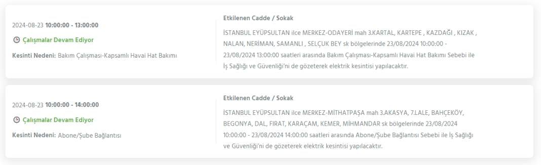 İstanbullular dikkat! Bugün bu ilçelerde 8 saati bulacak elektrik kesintileri yaşanacak 17